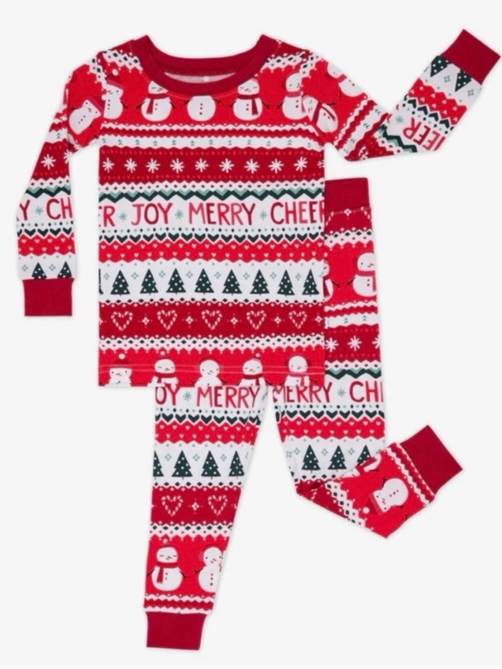 Little Sleepies Fair Isle Christmas pajamas (4T)